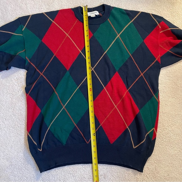 Vintage Tuttle Golf Collection Men’s Argyle Sweater Big and Tall XXL - Picture 8 of 8